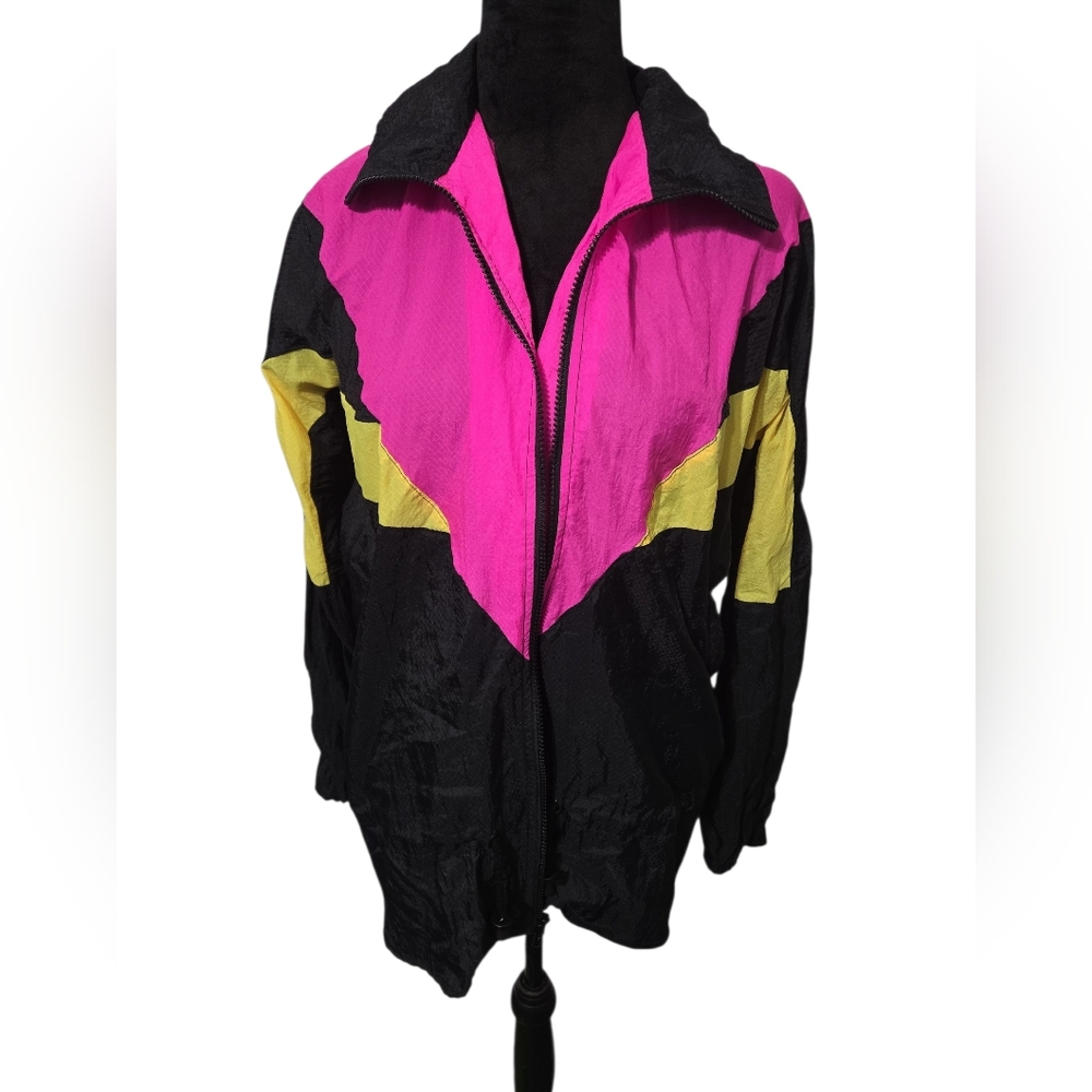 On Your Mark Vintage Windbreaker Jacket Medium